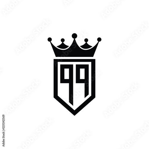 QQ monogram logo design letter text name symbol monochrome logotype alphabet character simple logo