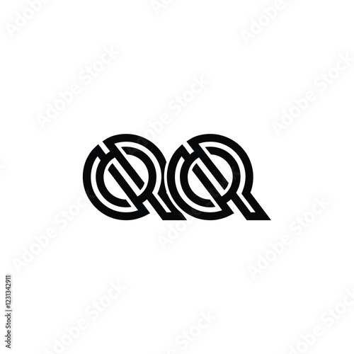 QQ monogram logo design letter text name symbol monochrome logotype alphabet character simple logo