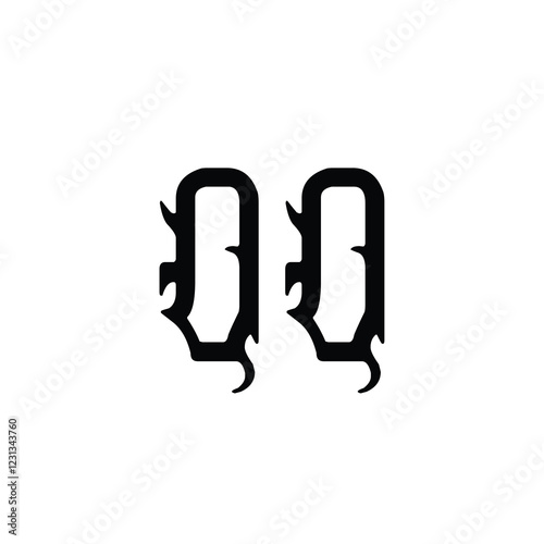QQ monogram logo design letter text name symbol monochrome logotype alphabet character simple logo