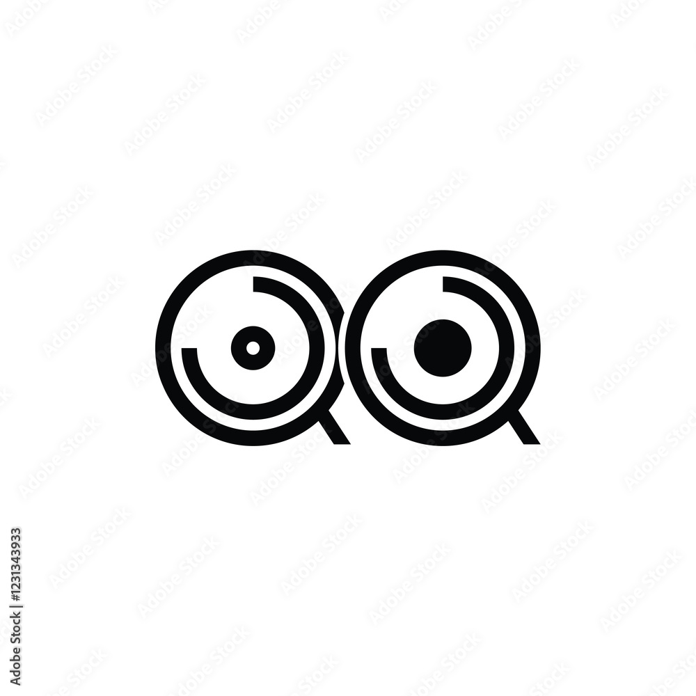 QQ monogram logo design letter text name symbol monochrome logotype alphabet character simple logo QQ monogram logo design letter text name symbol monochrome logotype alphabet character simple logo