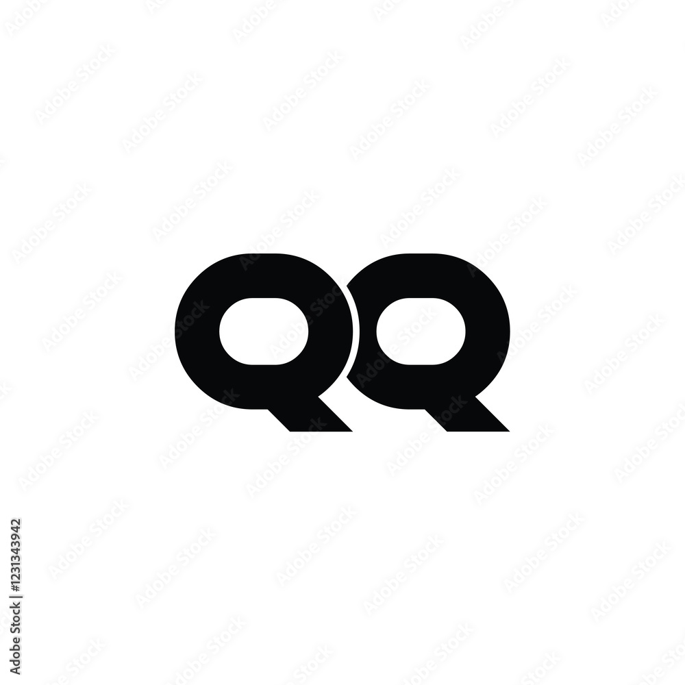 QQ monogram logo design letter text name symbol monochrome logotype alphabet character simple logo QQ monogram logo design letter text name symbol monochrome logotype alphabet character simple logo