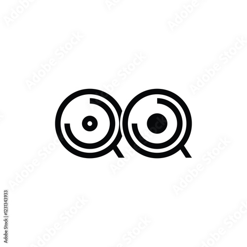 QQ monogram logo design letter text name symbol monochrome logotype alphabet character simple logo