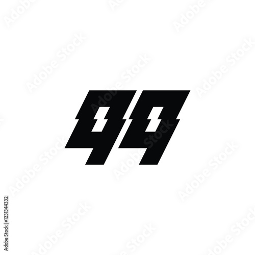 QQ monogram logo design letter text name symbol monochrome logotype alphabet character simple logo