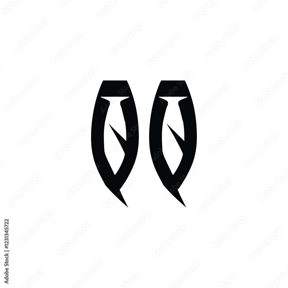 QQ monogram logo design letter text name symbol monochrome logotype alphabet character simple logo QQ monogram logo design letter text name symbol monochrome logotype alphabet character simple logo