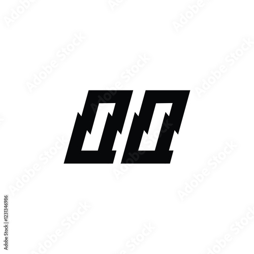QQ monogram logo design letter text name symbol monochrome logotype alphabet character simple logo