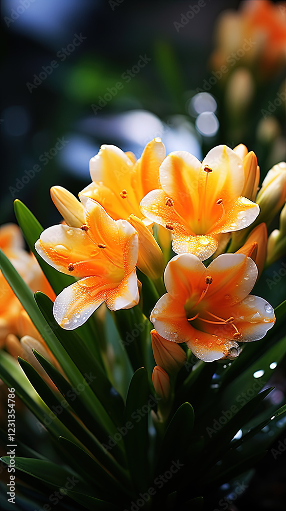 Fototapeta premium bush lily Natal lily clivia