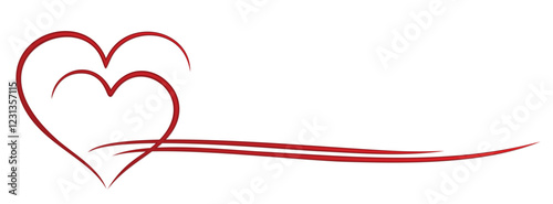 Symbol of a red hearts.