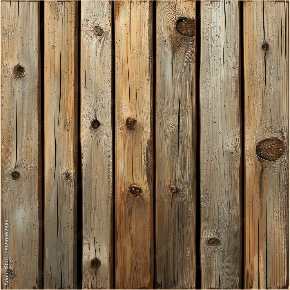Fototapeta premium Weathered vertical wooden planks background texture.
