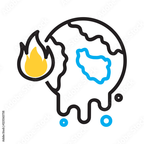 Vector multi color icon for Affect