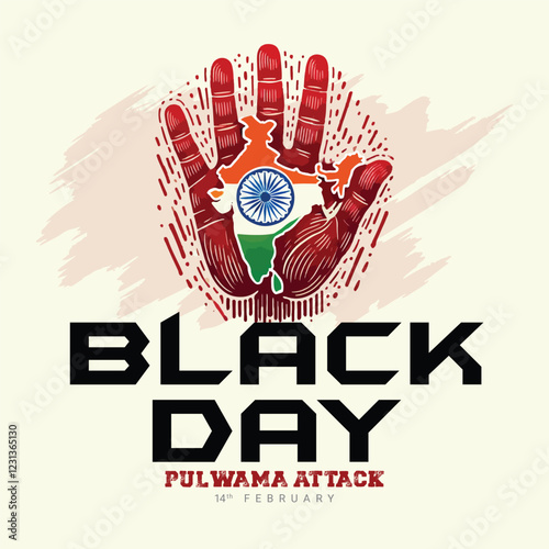 Remember our heroes of the Pulwama Attack tribute a black day in India Social Media Post banner

