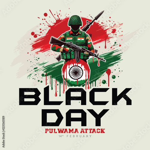 Remember our heroes of the Pulwama Attack tribute a black day in India Social Media Post banner
