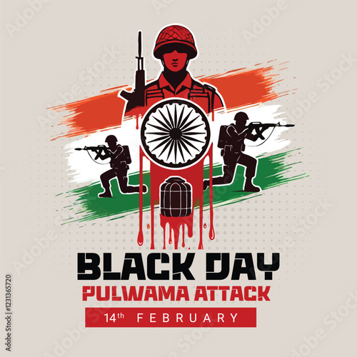 Remember our heroes of the Pulwama Attack tribute a black day in India Social Media Post banner
