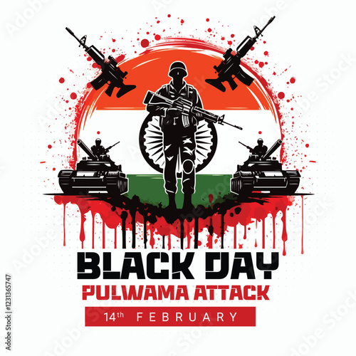 Remember our heroes of the Pulwama Attack tribute a black day in India Social Media Post banner
