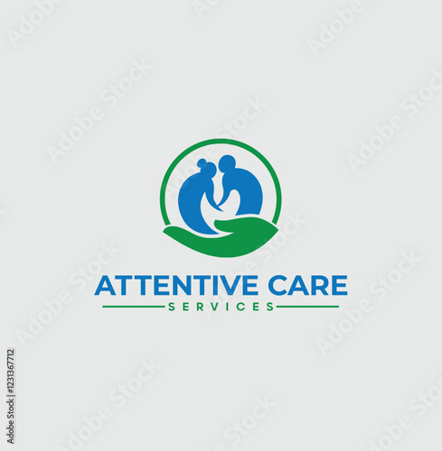 family care vector logo and icon design