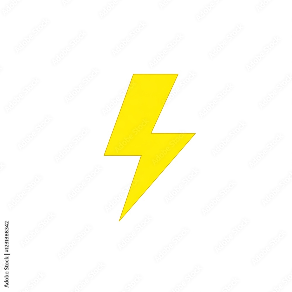 yellow lightning bolt icon illustration graphic design element yellow lightning bolt icon illustration graphic design element