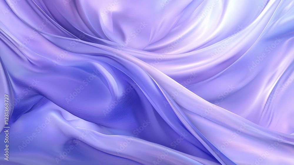 Fototapeta premium Abstract Lavender Silk Drapery Swirling Softly