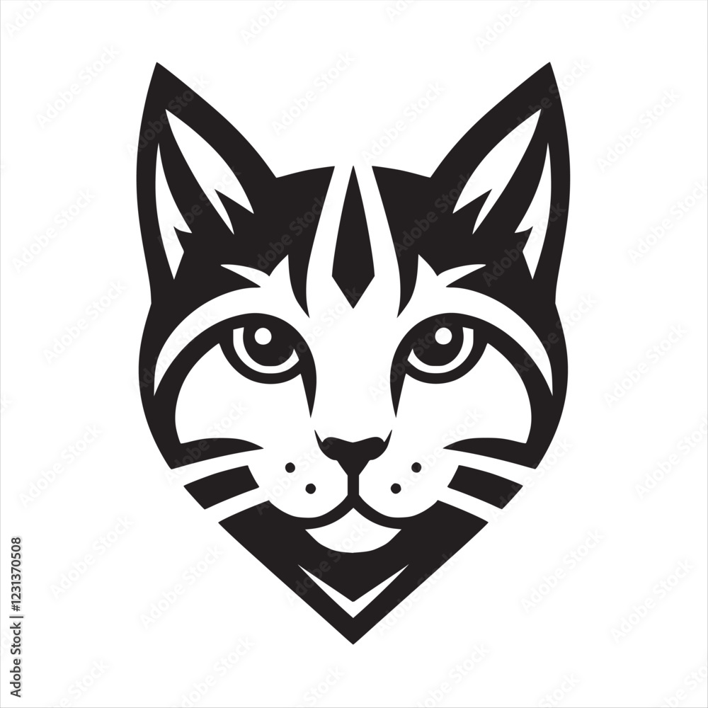 Fototapeta premium cat head cute 