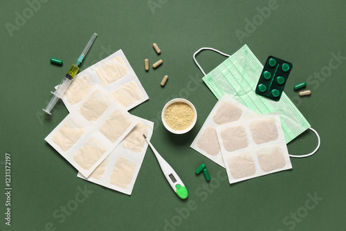 Mustard plasters with medic...