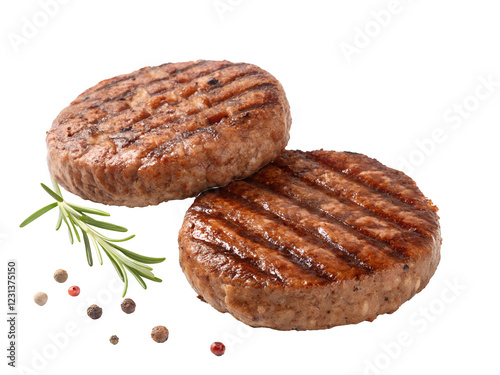 Wallpaper Mural roast steak burger and herb isolated on transparent background PNG image Torontodigital.ca