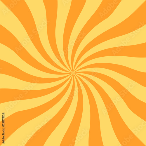 Swirl Background. Sweet Orange Candy Spiral Backdrop.