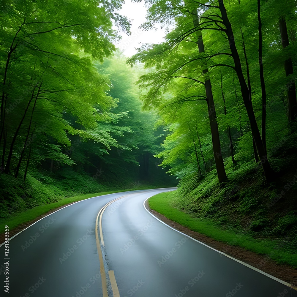 Fototapeta premium road in the woods
