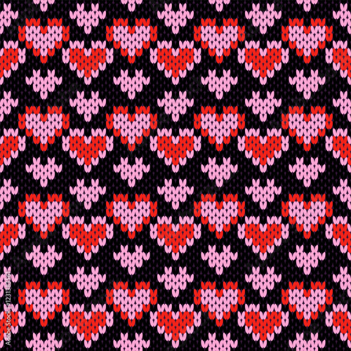 Warn knitted sweaters pattern, fabric background.