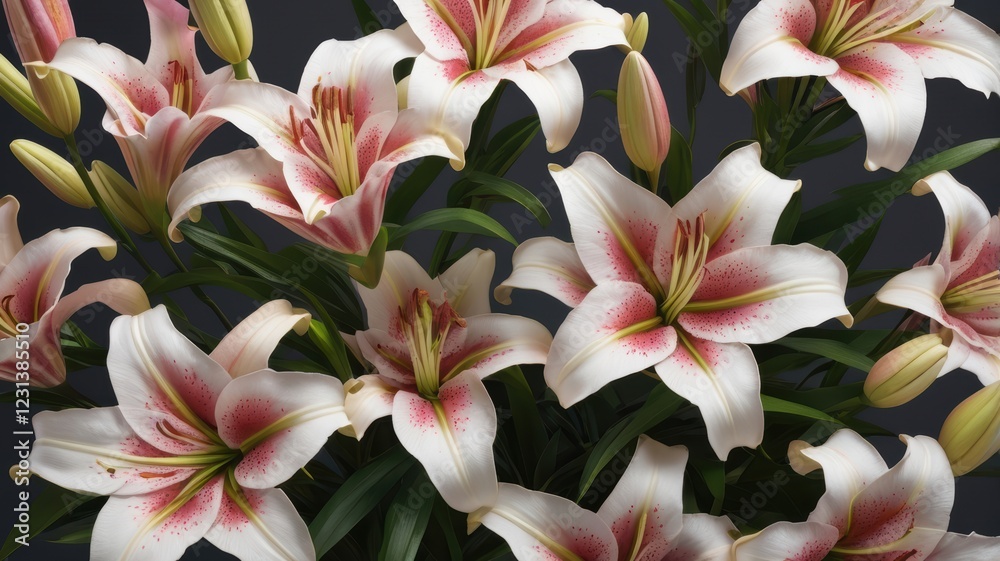 Fototapeta premium Oriental Lily flowers