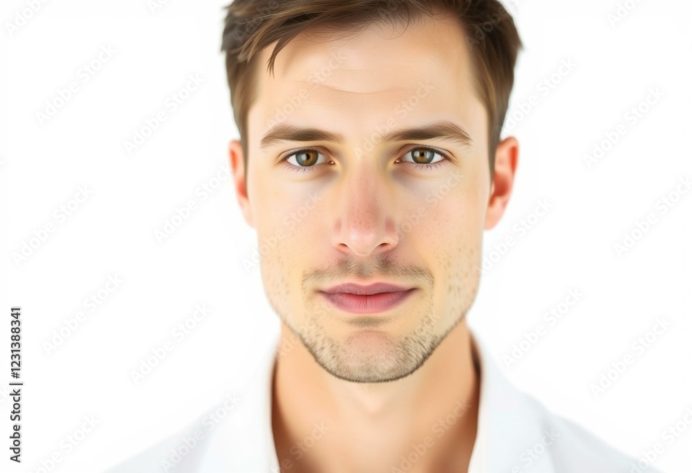 Male portrait on neutral background Male portrait on neutral background