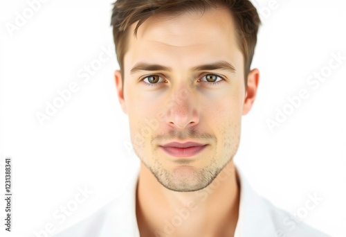Male portrait on neutral background
