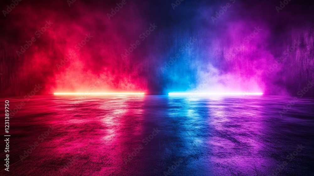 Fototapeta premium Neon cyberpunk background