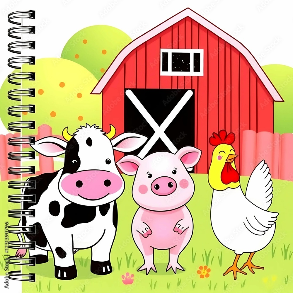 Obraz premium Notebook cover pattern