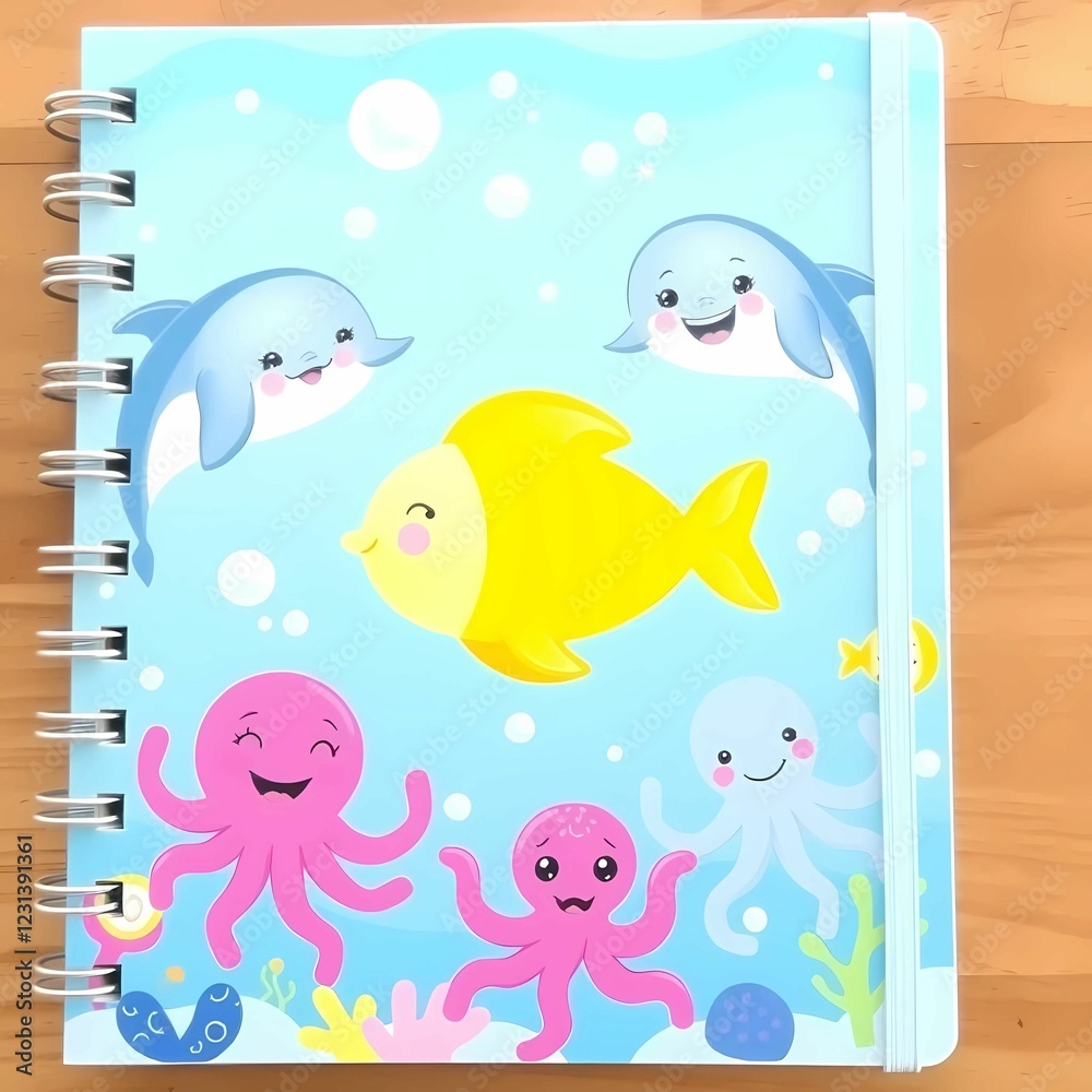 Naklejka premium Notebook cover pattern