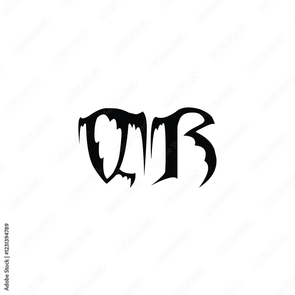 QR monogram logo design letter text name symbol monochrome logotype alphabet character simple logo QR monogram logo design letter text name symbol monochrome logotype alphabet character simple logo