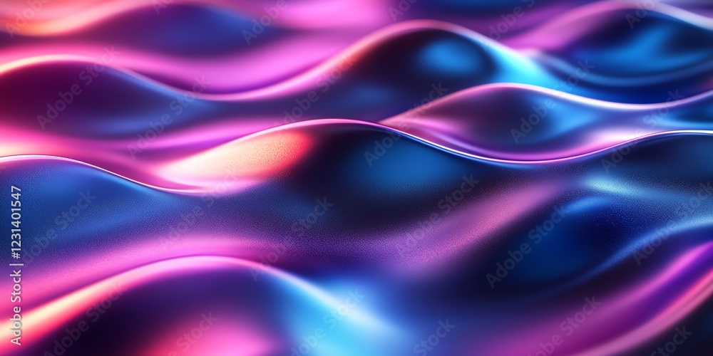 Stunning 3D render of glossy metallic blue and purple abstract shapes with smooth curves, set against a dark background, perfect for modern and futuristic designs Stunning 3D render of glossy metallic blue and purple abstract shapes with smooth curves, set against a dark background, perfect for modern and futuristic designs