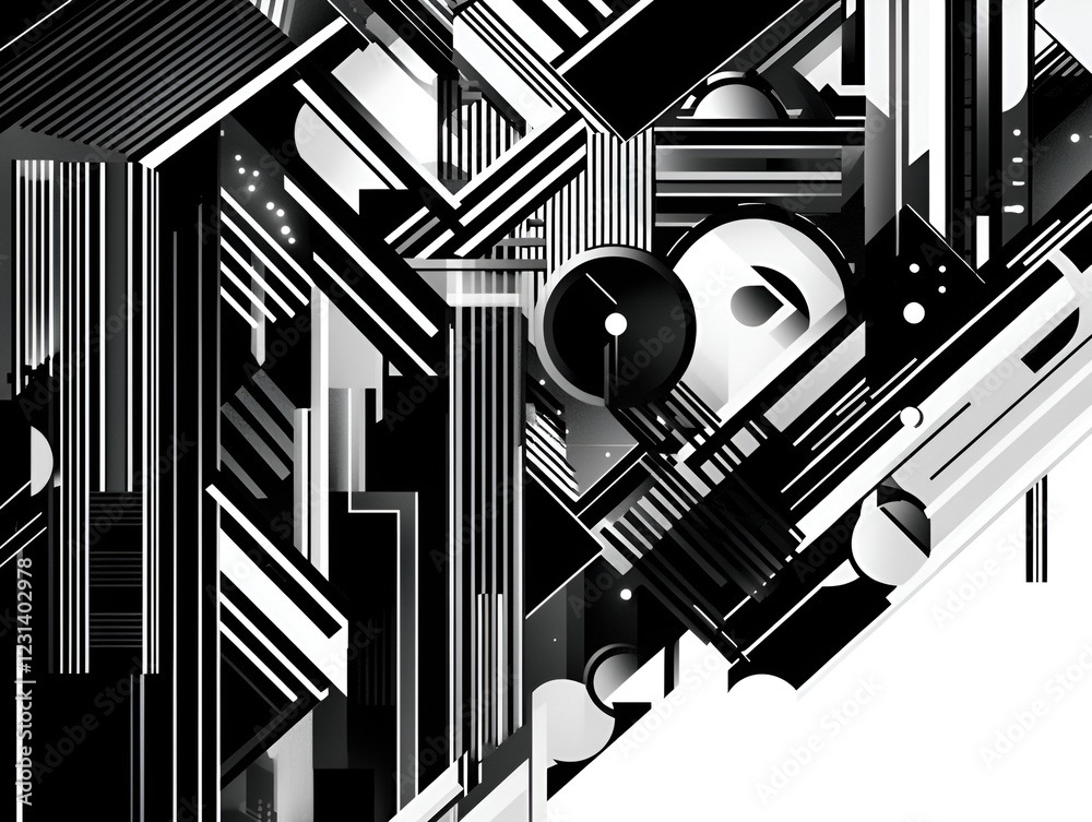 Bold Geometric Background Pattern