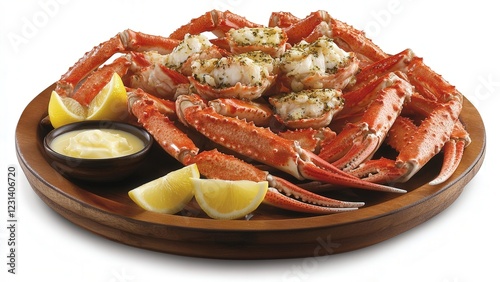 Deliciously Grilled Crab with Lemon and Garlic Butter Sauce