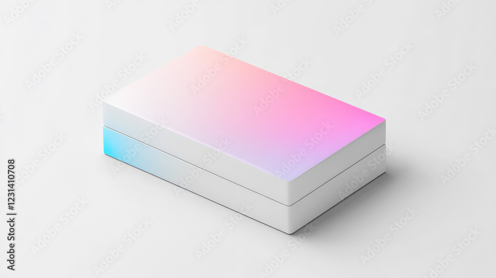 Pastel ombre packaging box mockup. Perfect for showcasing your product design. Pastel ombre packaging box mockup. Perfect for showcasing your product design.