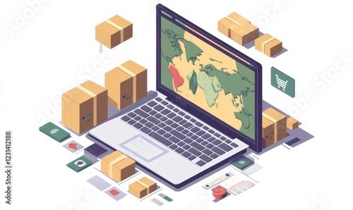 Cross-Border E-commerce Container cross-border e-commerce opportunities, enabling businesses to expand internationally and reach global markets through online selling