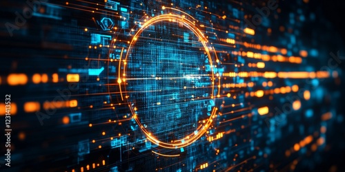 Abstract time data digital clock management planning business and time concept