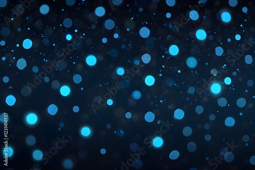 Blue bokeh background Generative AI

