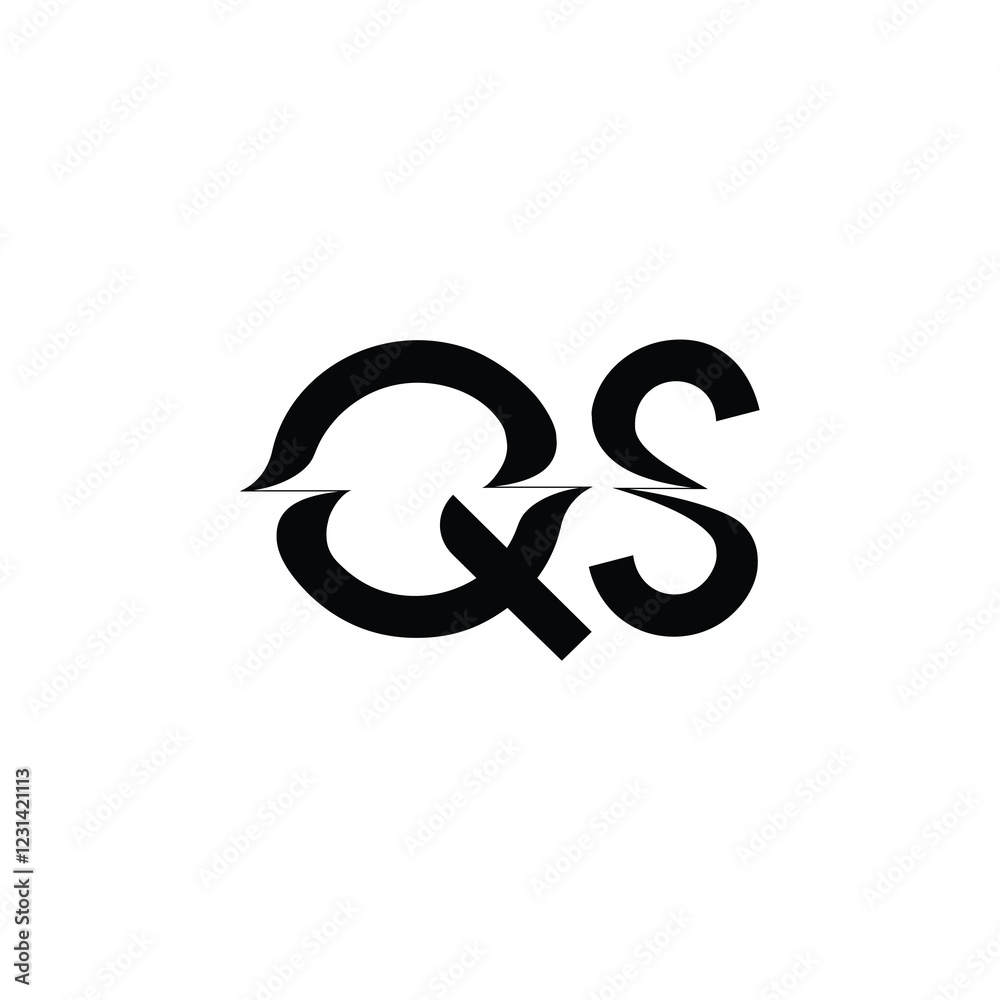 QU monogram logo design letter text name symbol monochrome logotype alphabet character simple logo QU monogram logo design letter text name symbol monochrome logotype alphabet character simple logo