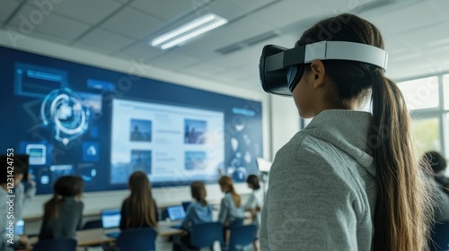 Immersive Education: Student Exploring Virtual Reality in Classroom