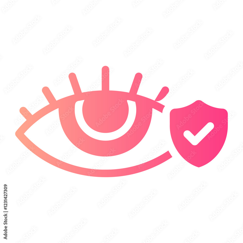 Obraz premium eye insurance Gradient icon
