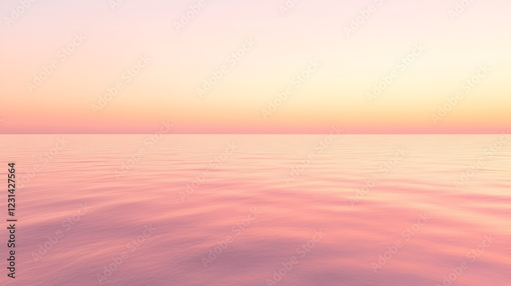 Obraz premium A soothing gradient of light pink and peach with a smooth, pastel texture