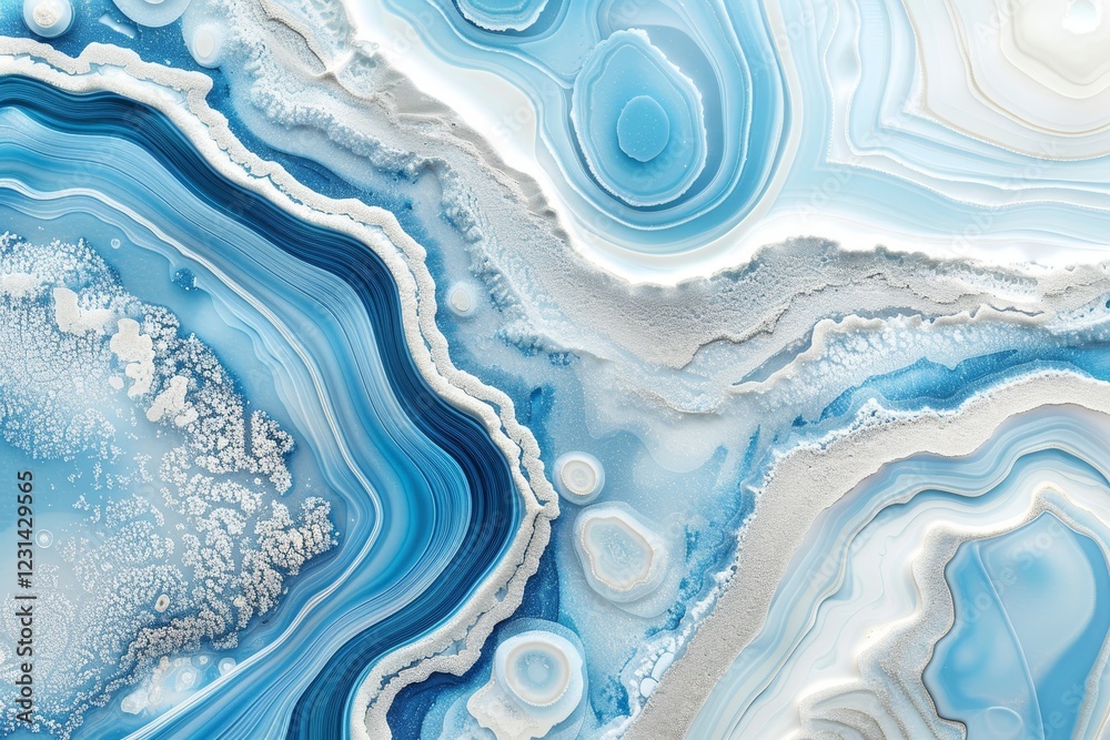 Stunning horizontal artwork featuring a blend of blue tones with white highlights and streaks Stunning horizontal artwork featuring a blend of blue tones with white highlights and streaks