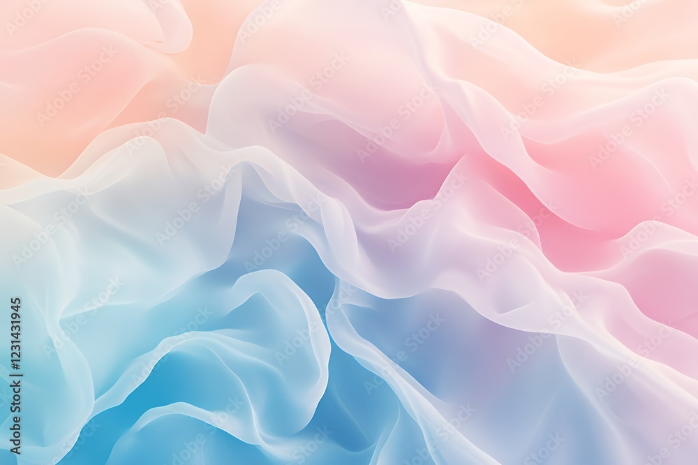 Obraz premium Pastel Draped Fabric Abstract Background