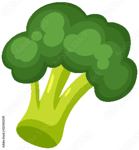 Vibrant Broccoli Vector Illustration