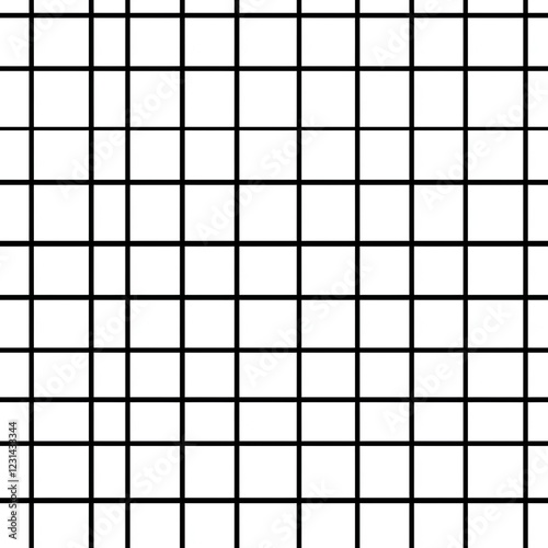 Wallpaper Mural Geometric Grid Pattern: Black and White Seamless Texture for Modern Design and Backgrounds Torontodigital.ca