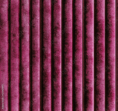 The wall is covered with pink velvet fabric, the texture of which has been created in a photorealistic style.  HD 8K wallpaper Stock Photographic Image photo