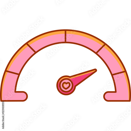 Love Level Meter Illustration